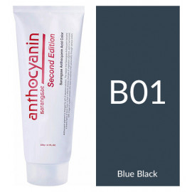 Краска для волос "Anthocyanin Second Edition B01 Blue Black, 230 мл"
