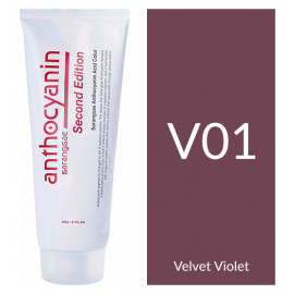 Краска для волос "Anthocyanin Second Edition V01 Velvet Violet, 230 мл"