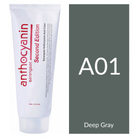 Краска для волос "Anthocyanin Second Edition A01 Deep Gray, 230 мл"